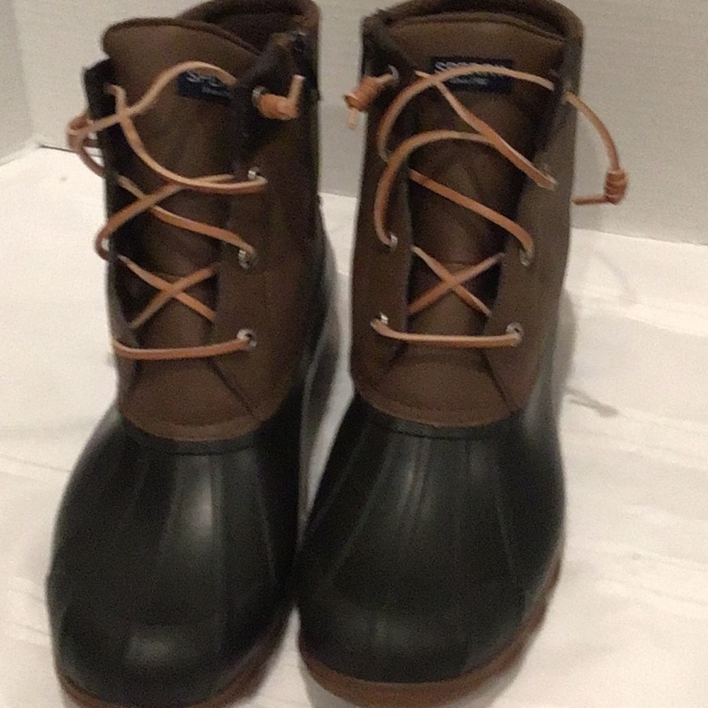 Waterproof Duck Boots in Brown and Black - Women's